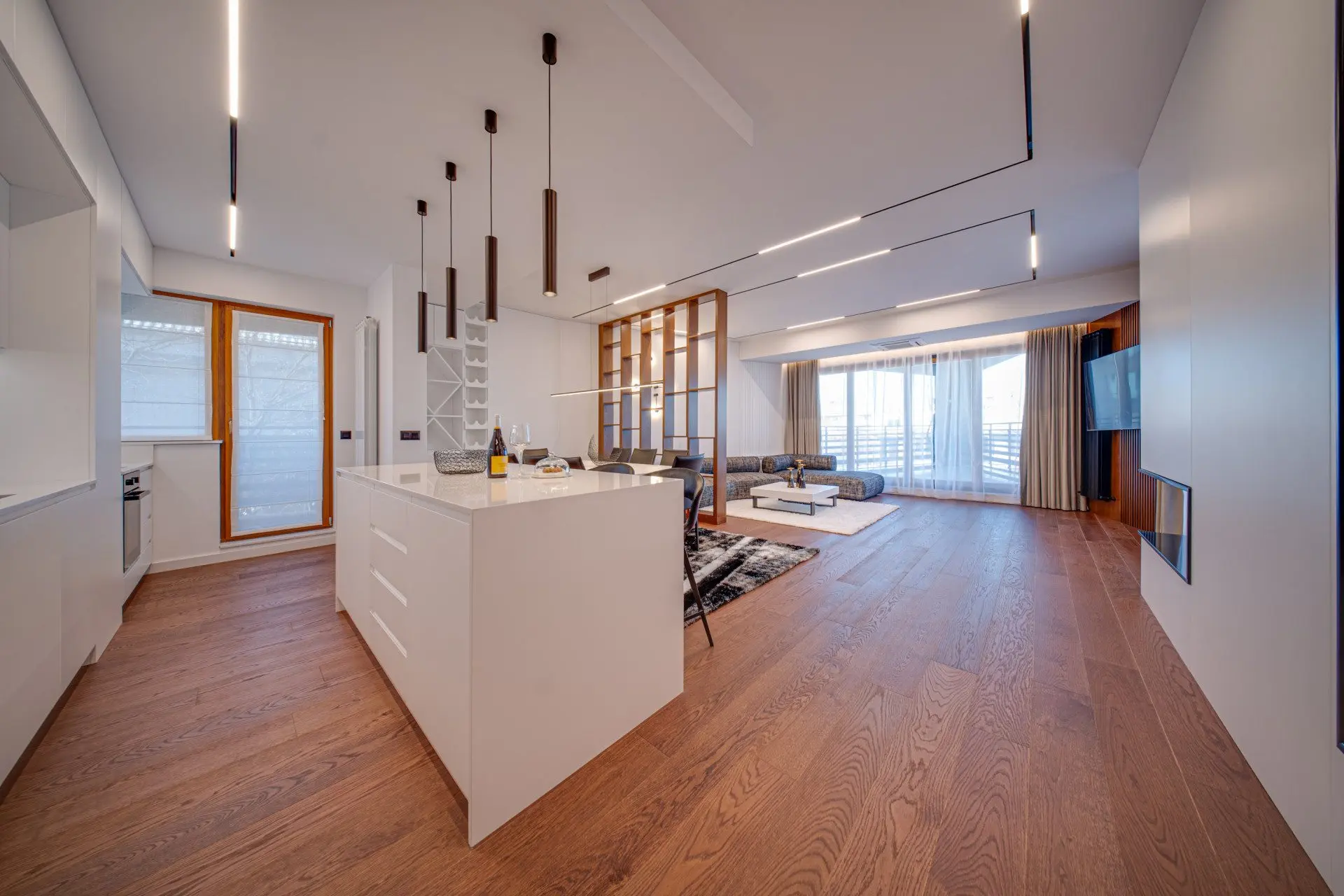 Stylish two-bedroom apartment in the emblematic building in Iztok district for sale