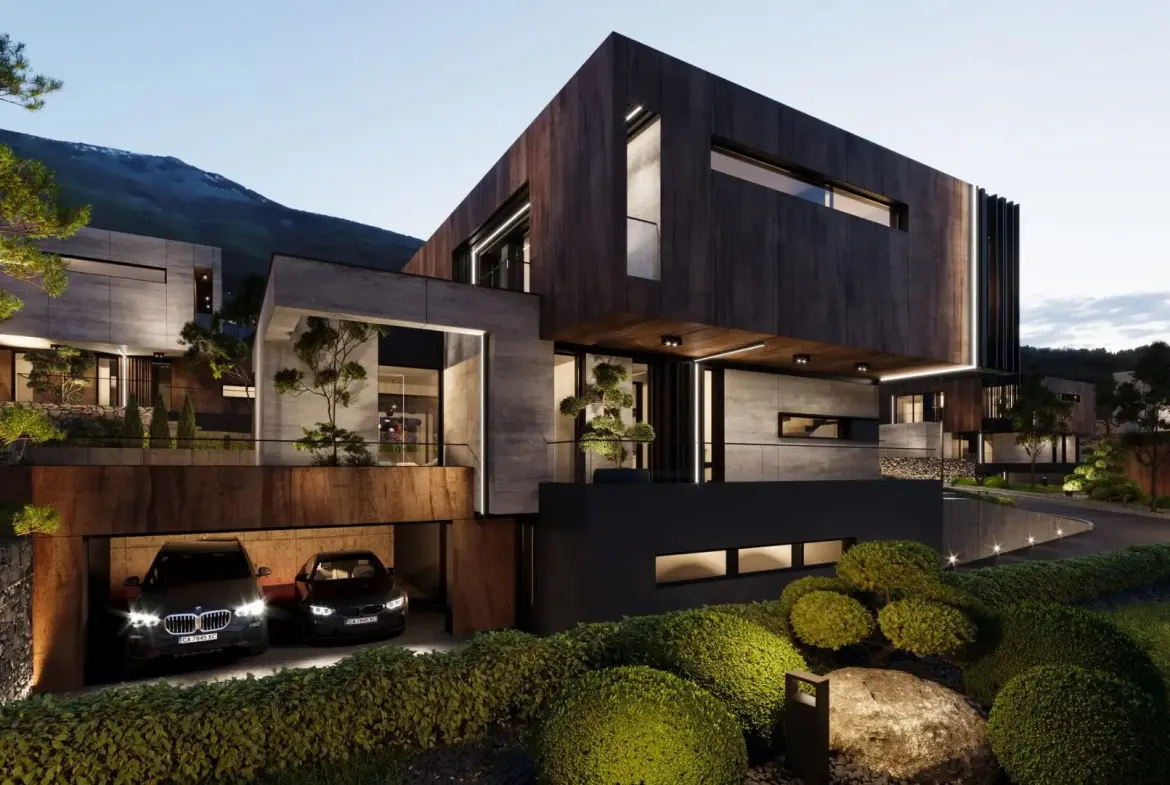 House in a new premium complex next to the Botanical Garden for sale