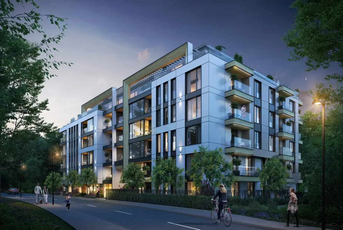 Apartment with a yard in a new luxury building in Krastova Vada for sale