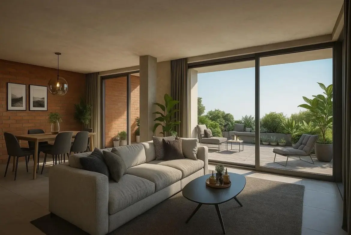 Four-bedroom penthouse in a park setting with panoramic sea and mountain views