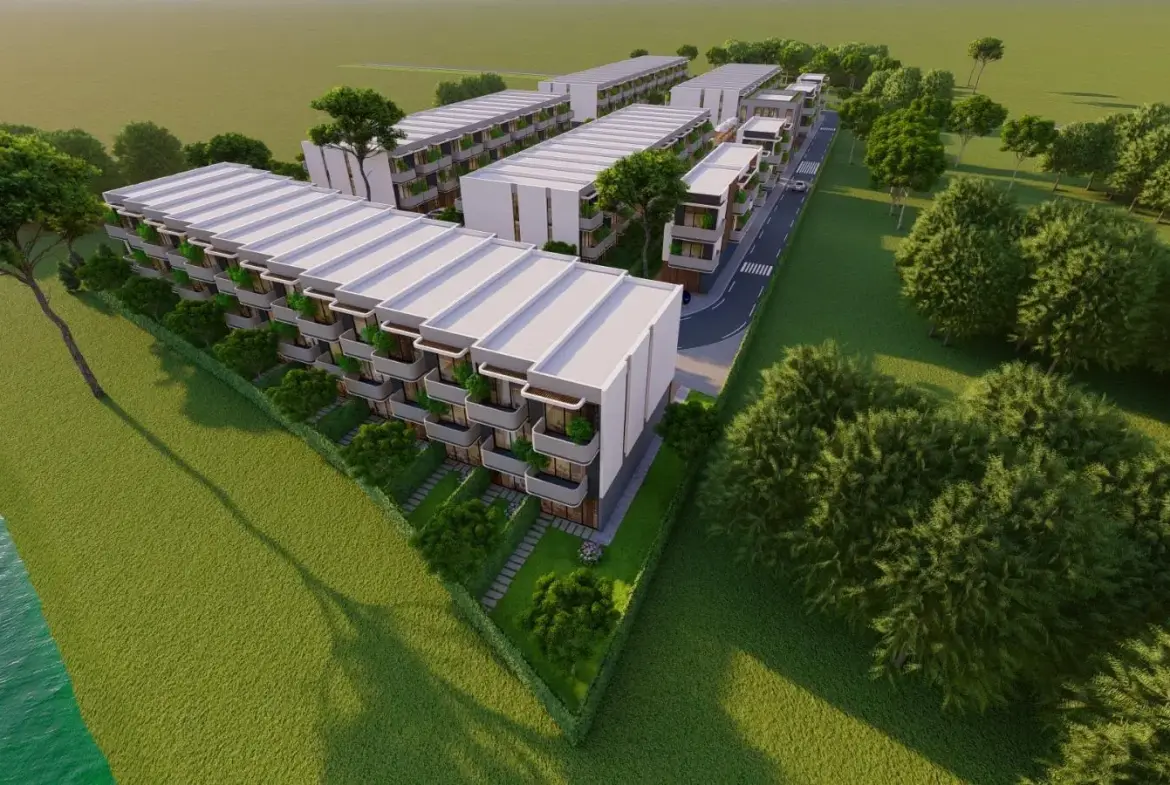 Townhouse for Sale in La Dimora Residence | B-4 Middle Single Row with Garden & Community Views
