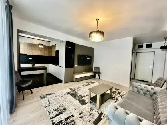 2 room brand new apartment, luxury furniture, elegant building, close to the forest, Baneasa – Sisesti area, Bucharest