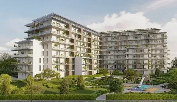3 room apartment with private garden in residential compound on Floreasca Lake Shore, Bucharest