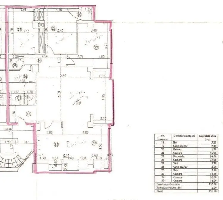 Apartment for sale 4 rooms Aviatorilor area, Bucharest 184 sqm
