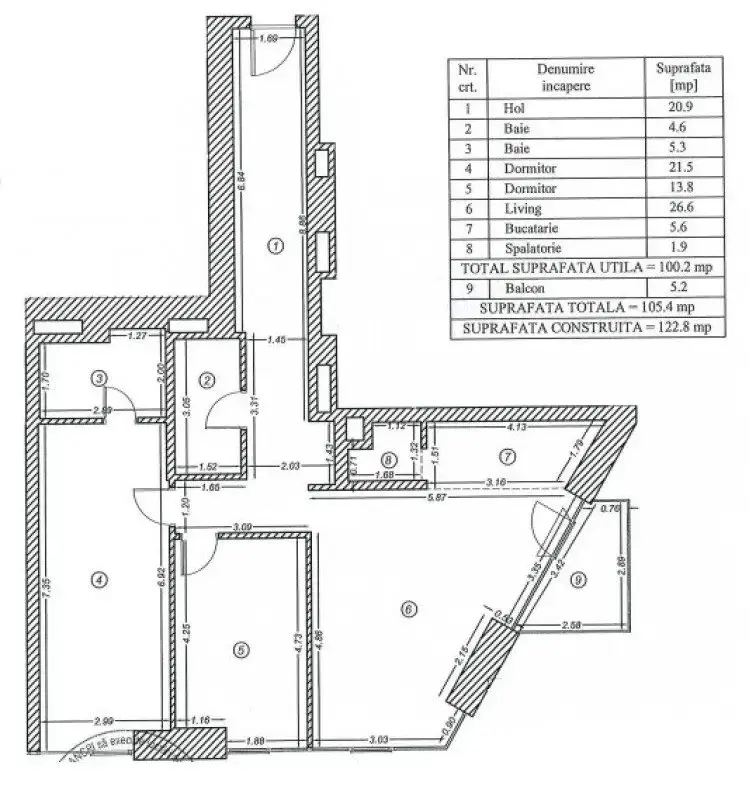 Apartment for sale 3 rooms Floreasca – Verdi Park area, Bucharest 123 sqm