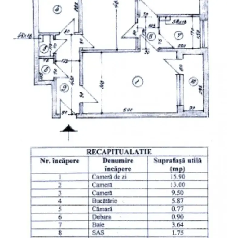 Apartment for sale 3 rooms Floreasca Park area, Bucharest