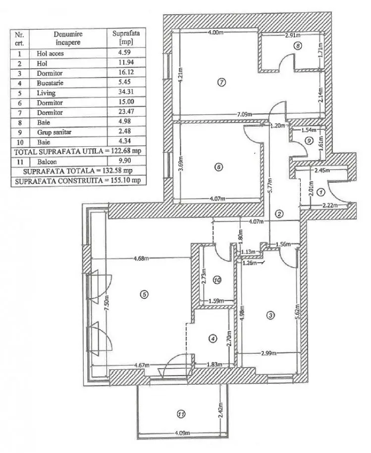 apartament-de-vanzare-4-camere-zona-herastrau-bucuresti-155-mp-rgt41167-11-1 Apartment for sale 4 rooms Herastrau area, Bucharest 155 sqm