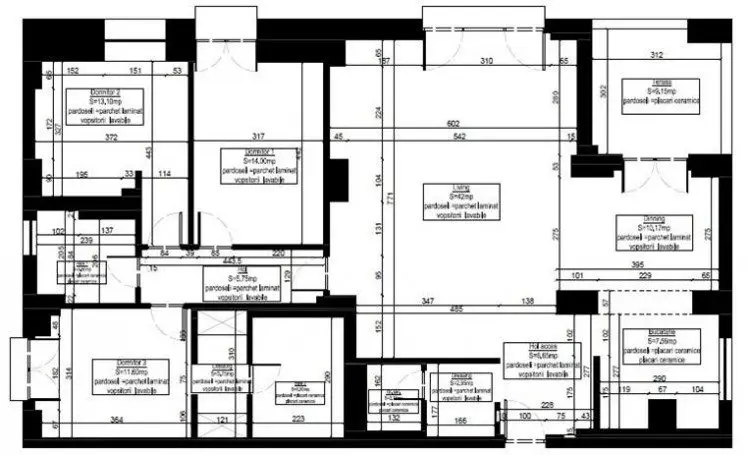 Apartment for sale 4 rooms Herastrau – Nordului area, Bucharest 172 sqm