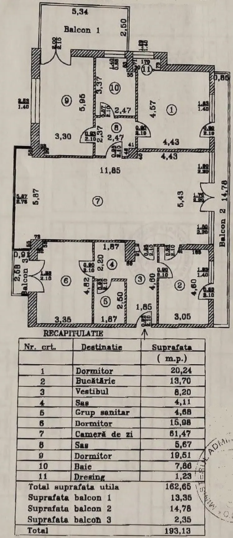 Apartment for sale 4 rooms Herastrau – Nordului area, Bucharest