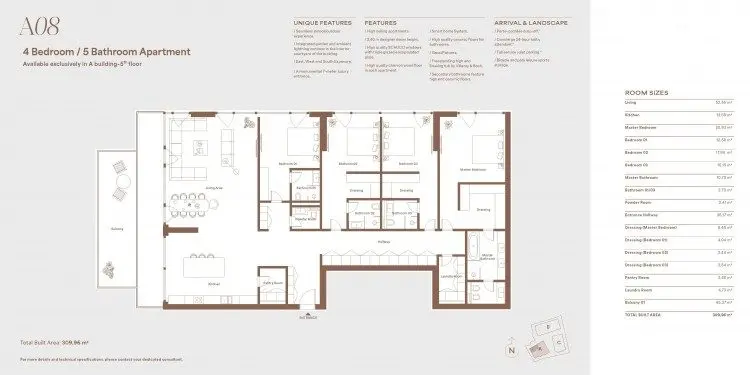 Apartment for sale 5 rooms Nordului Road – Herastrau 309.96 sqm
