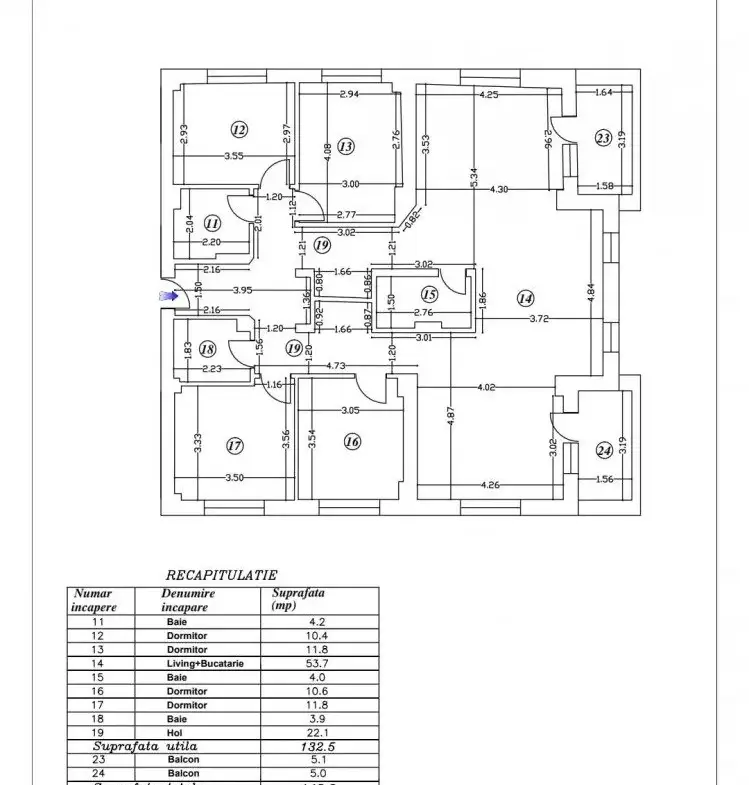 Apartment for sale 5 rooms North area – Sisesti, Bucharest