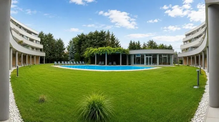 Premium apartment with 100 sqm private garden 180 sqm interior pool – Băneasa Forest area, Bucharest