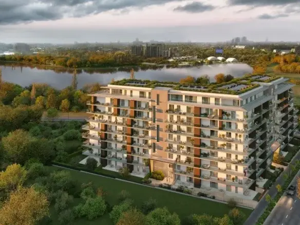 Duplex type 4 room apartment, amazing view, North area – Floreasca lake view, Bucharest