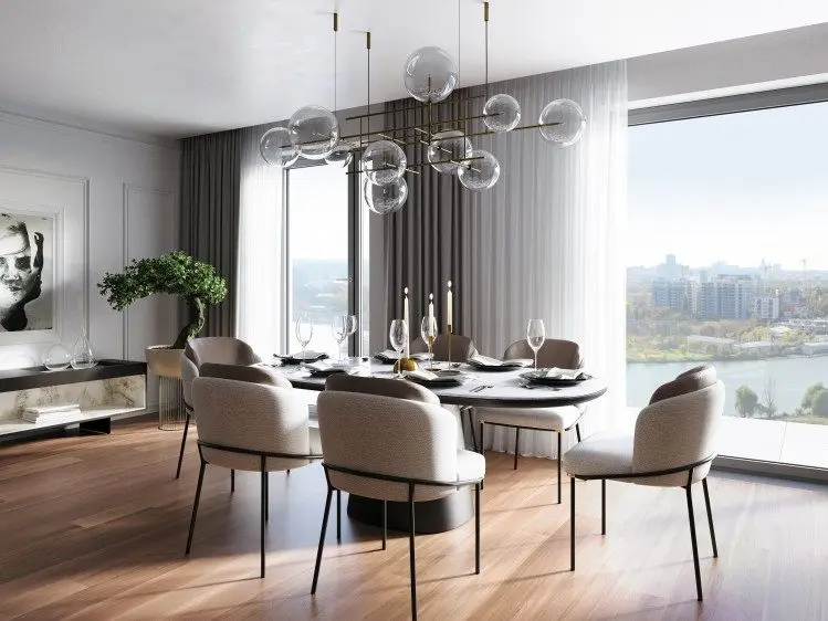 Duplex type 4 room apartment, amazing view, North area – Floreasca lake view, Bucharest