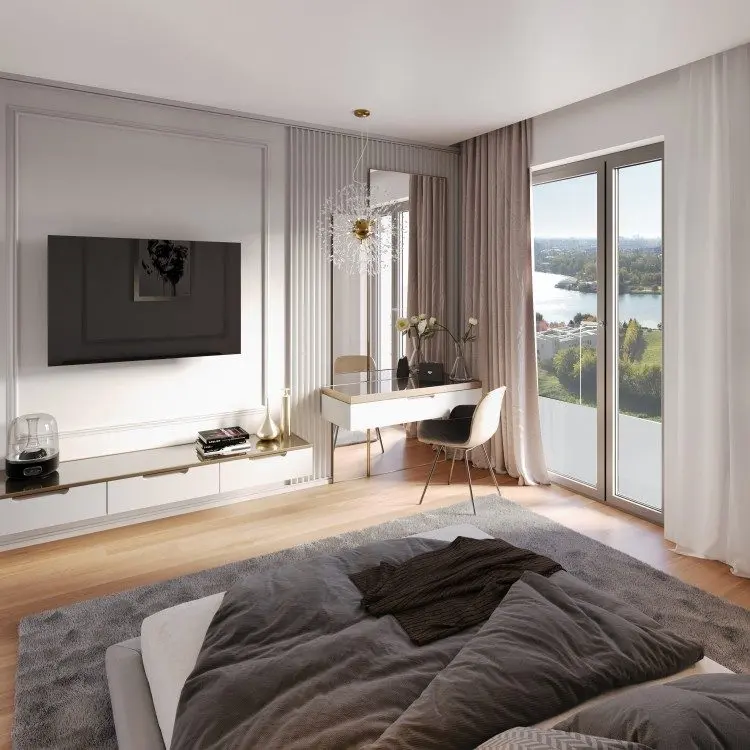Duplex type 4 room apartment, amazing view, North area – Floreasca lake view, Bucharest