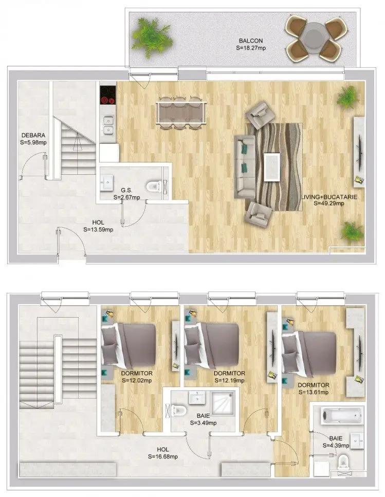 apartament-tip-duplex-de-vanzare-4-camere-zona-domenii-complex-luxuria-residence-bucuresti-0-comision-rgt41263-8-1 Apartment for sale duplex type 4 rooms Domenii – Luxuria Residence , Bucharest – 0 commission