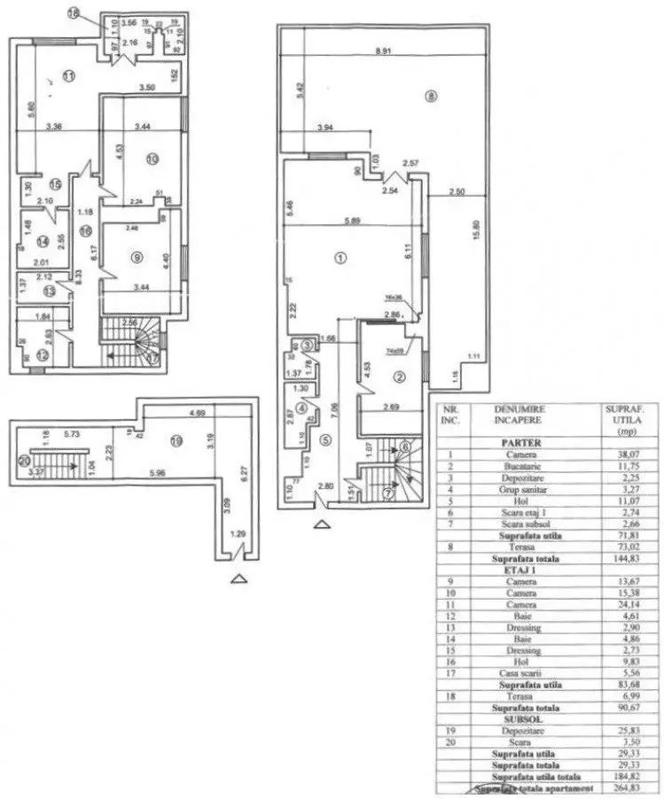 Apartment for sale duplex type 4 rooms Herastrau – Nordului area, Bucharest