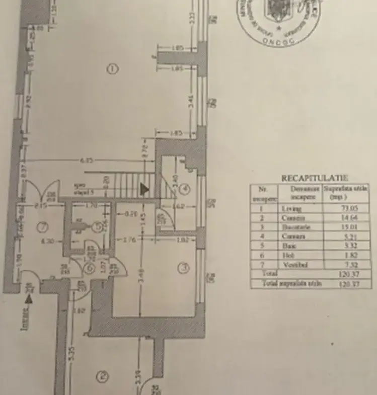 6 room duplex type apartment for sale Batistei area, Bucharest