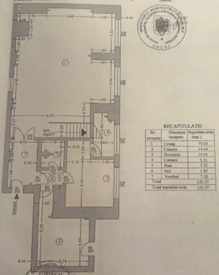 6 room duplex type apartment for sale Batistei area, Bucharest