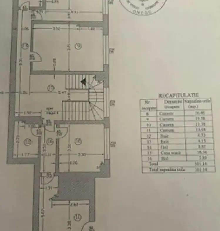 6 room duplex type apartment for sale Batistei area, Bucharest