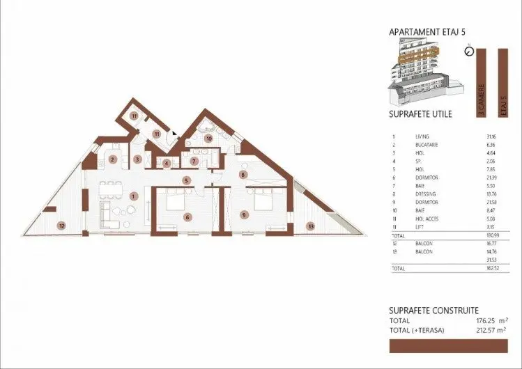 Lakeview apartments for sale in the most impressive boutique building, Floreasca area, Bucharest