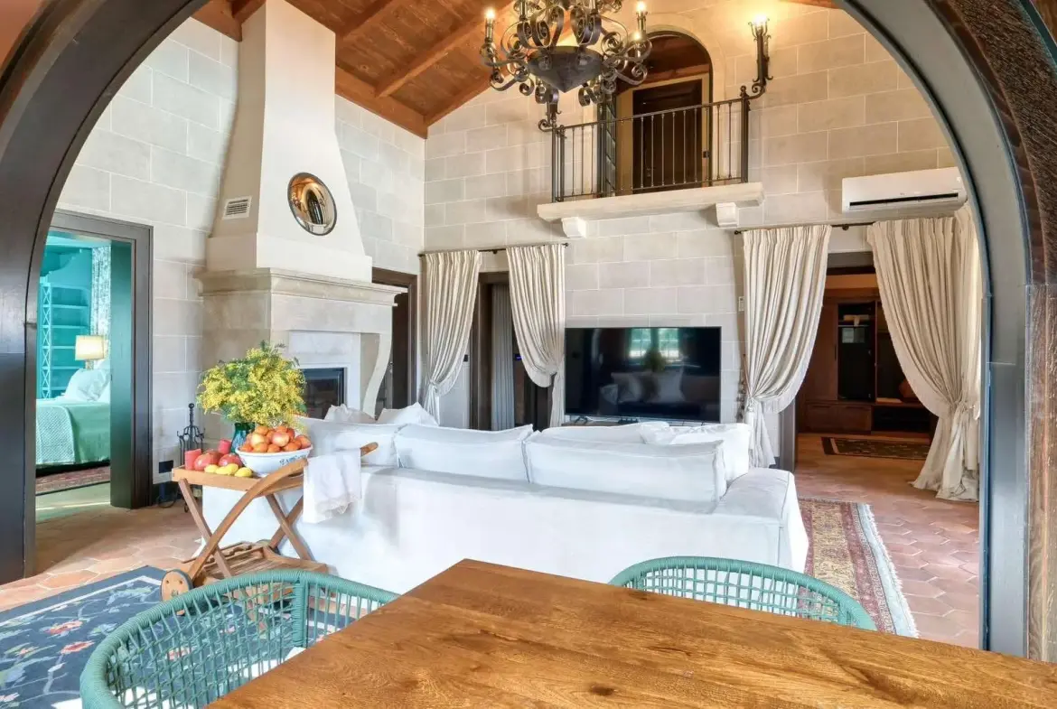 A unique villa with a pool