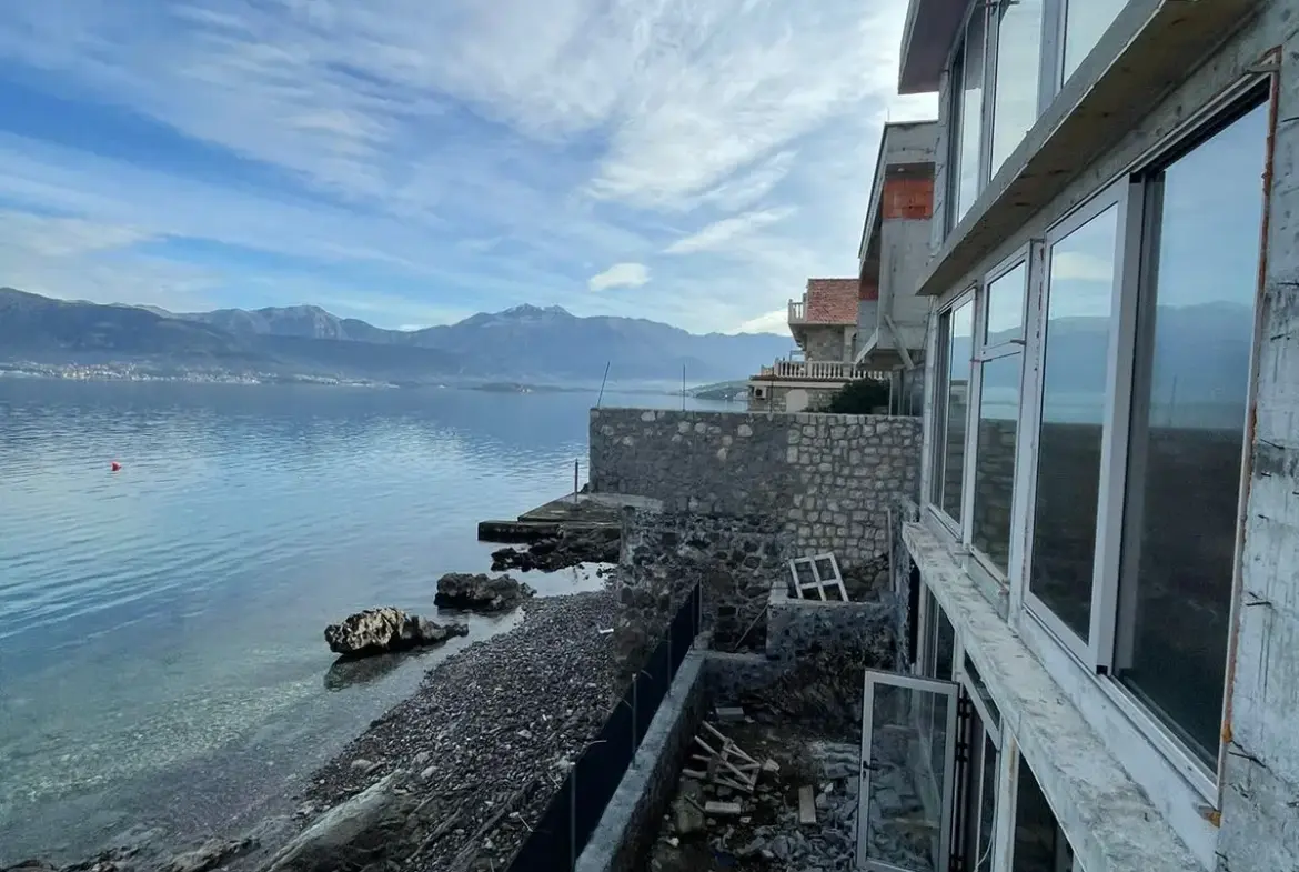 New Family Villa First Line to the sea, Under Construction in Krasici, Lustica Peninsula