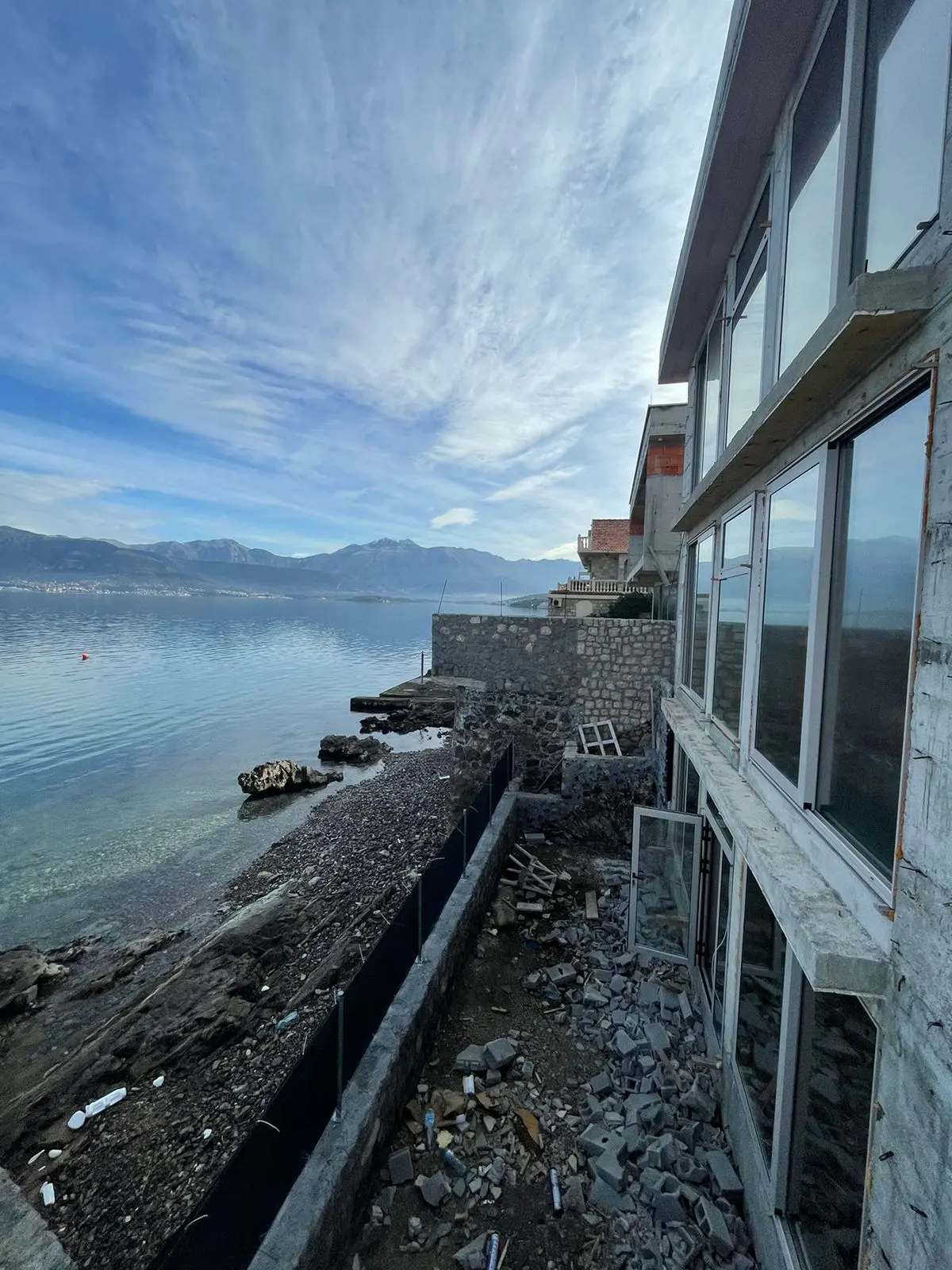 New Family Villa First Line to the sea, Under Construction in Krasici, Lustica Peninsula