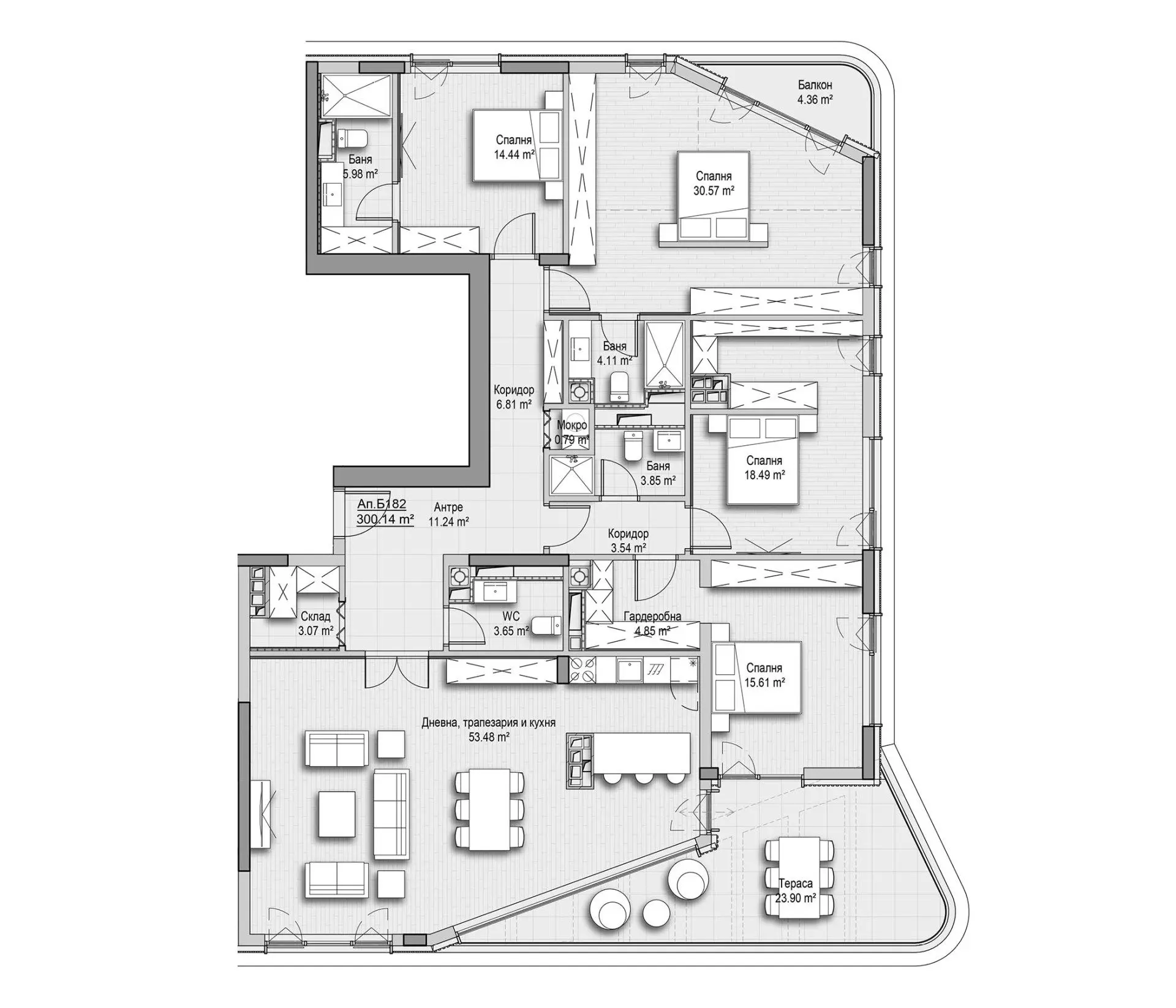 Incredible penthouse in a building with an exceptional location for sale