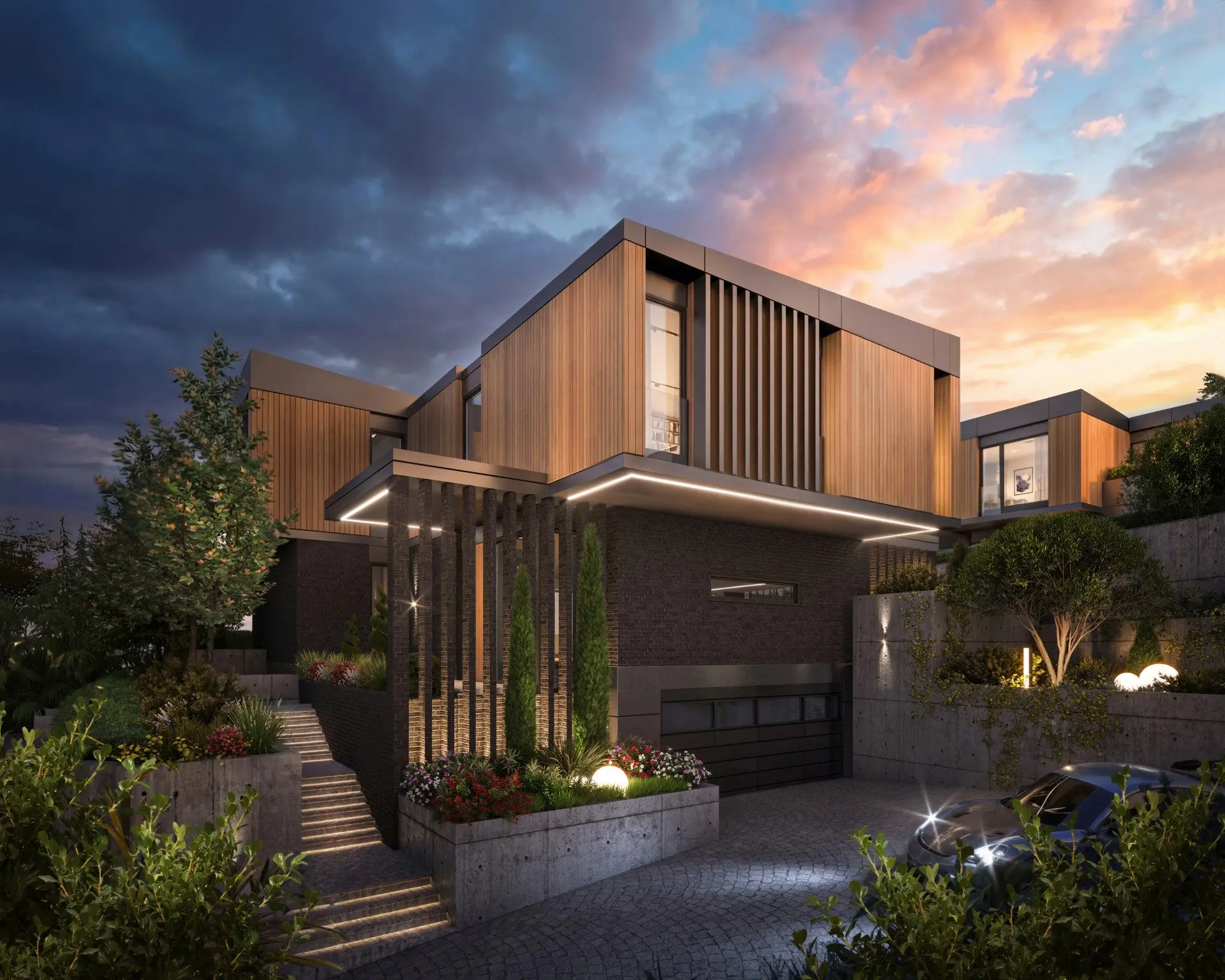 Newly built detached house in a gated complex at the foot of Vitosha Mountain