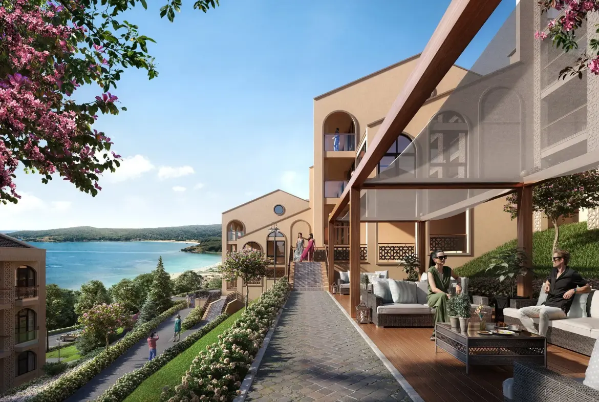Townhouse in a five-star complex on the seashore