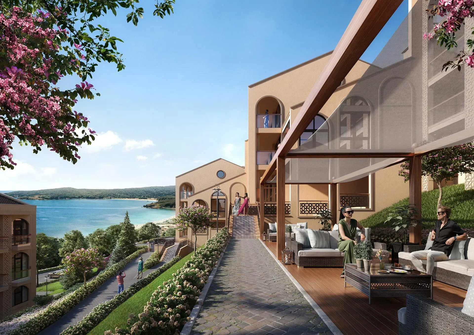 Townhouse in a five-star complex on the seashore