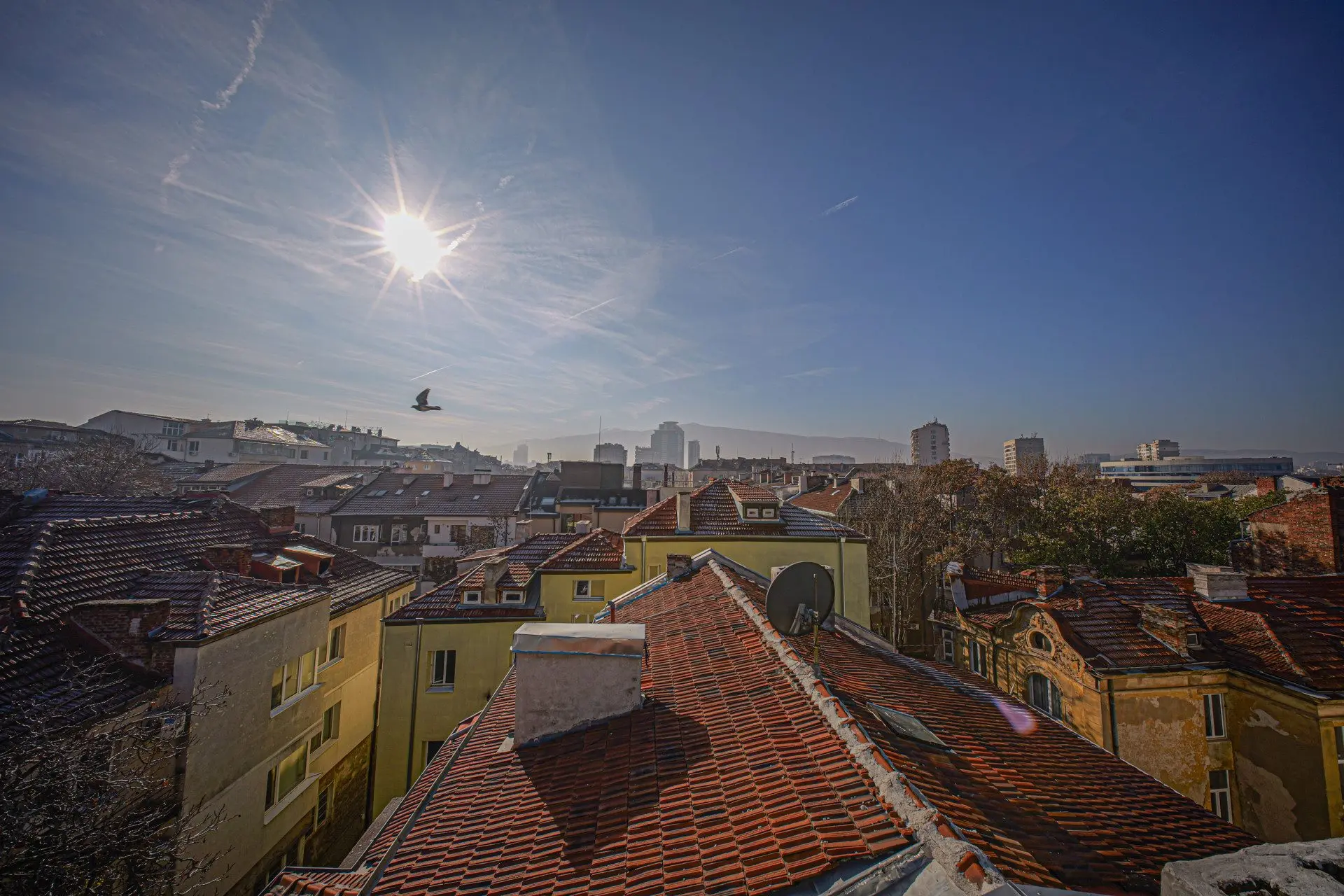 Penthouse with a panoramic terrace next to the National Palace of Culture for sale