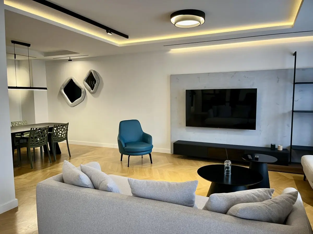 Exclusive two-bedroom apartment with a luxurious living room