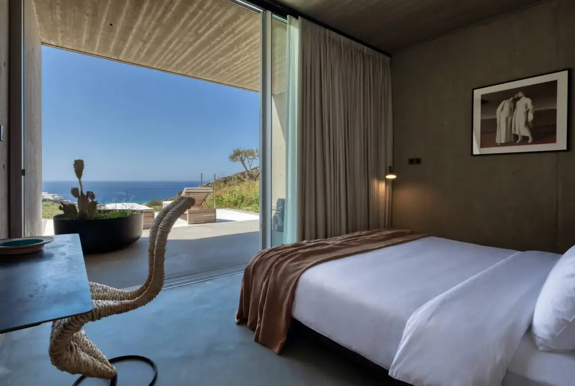 Iconic villa handcrafted by famous designer in Elia, Mykonos