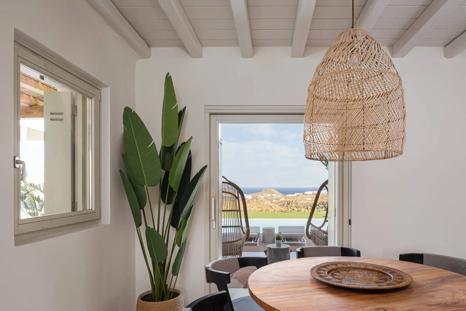 Luxury hilltop villa with sea view in Mykonos
