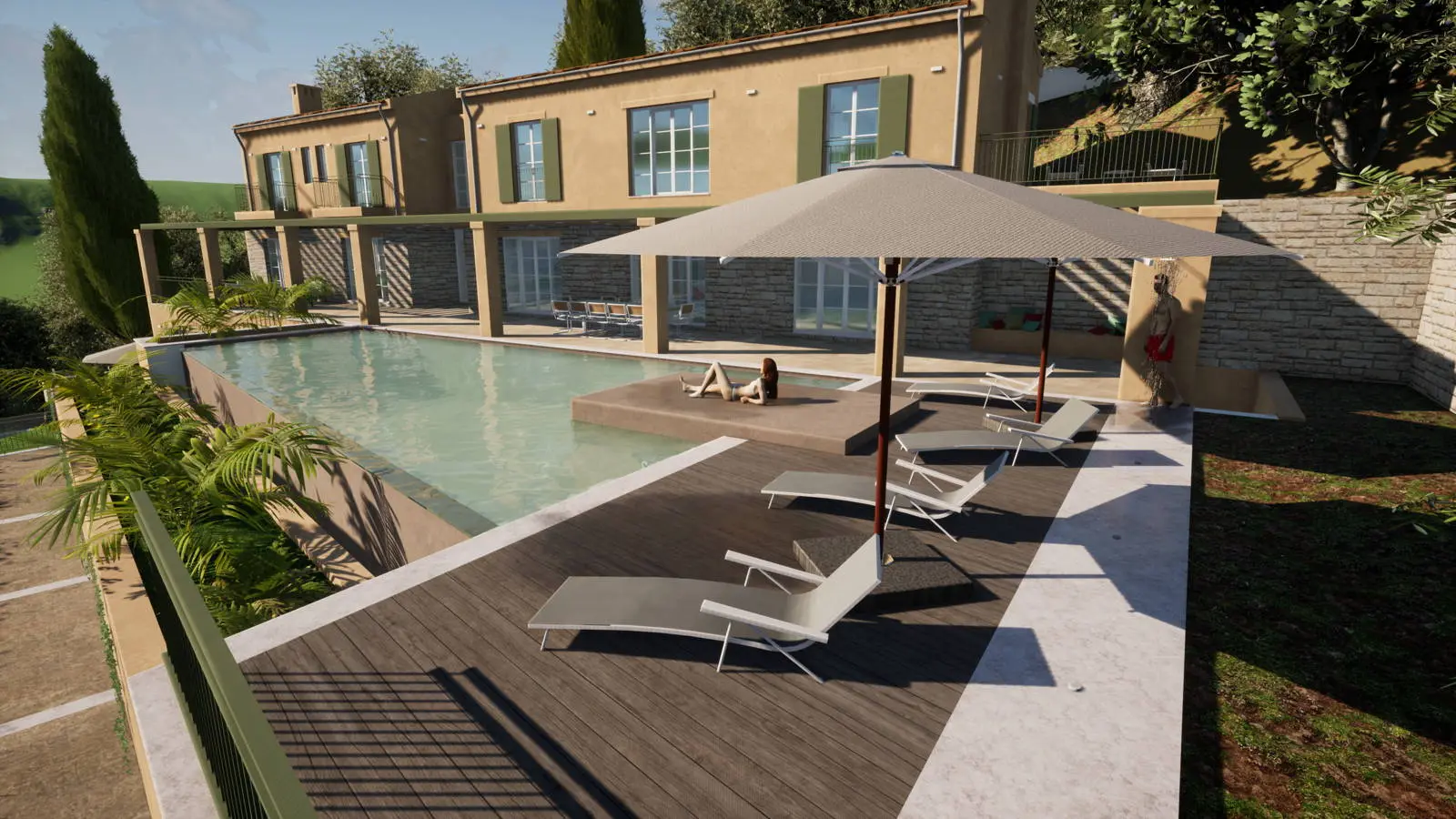 Luxury seaview villa with pool in Vigglatouri , Corfu