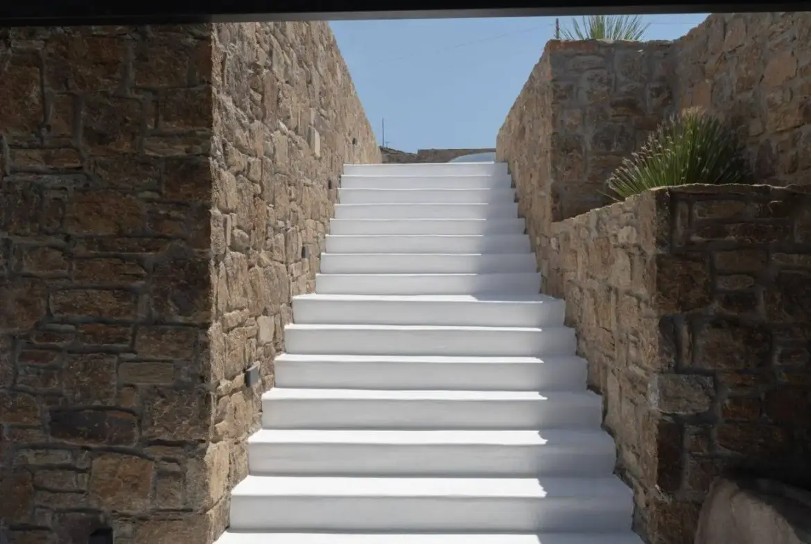 Luxury Architectural Cave Villa with Pool & Panoramic Aegean Views in Ftelia, Mykonos