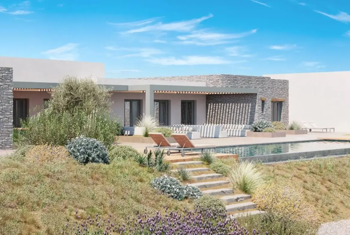 Architect-Designed Luxury Estate with Infinity Pool & Unobstructed Aegean Views in Paros