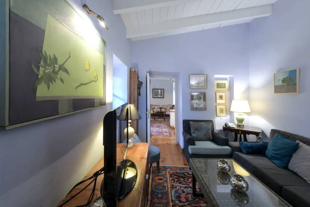 Historic house in Plaka with stunning courtyard and Acropolis view