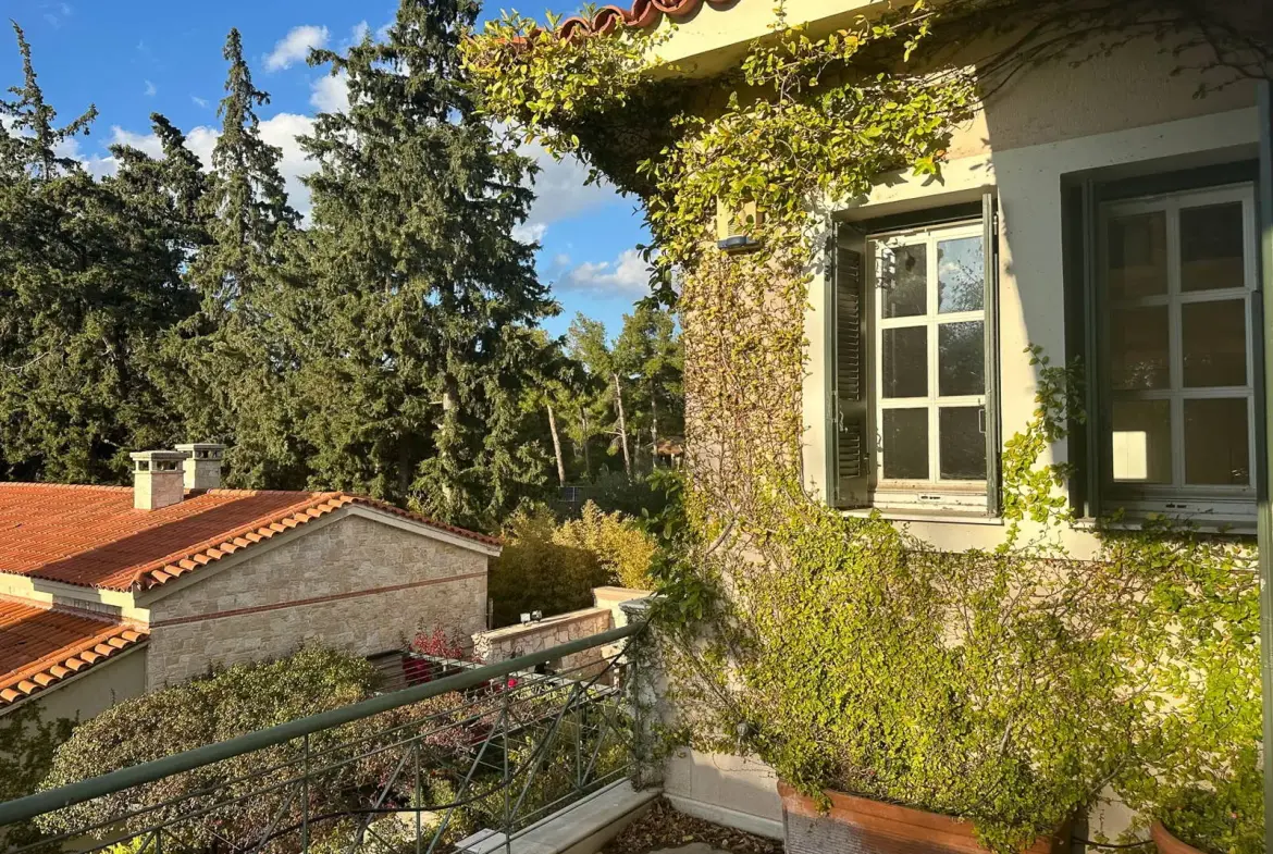 Stylish mansion comprising two residences & a large swimming pool in Nea Erythraia