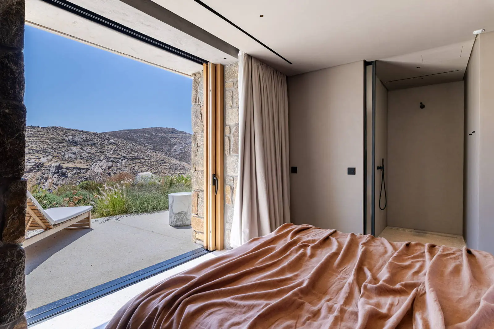 Iconic villa handcrafted by famous designer in Elia, Mykonos