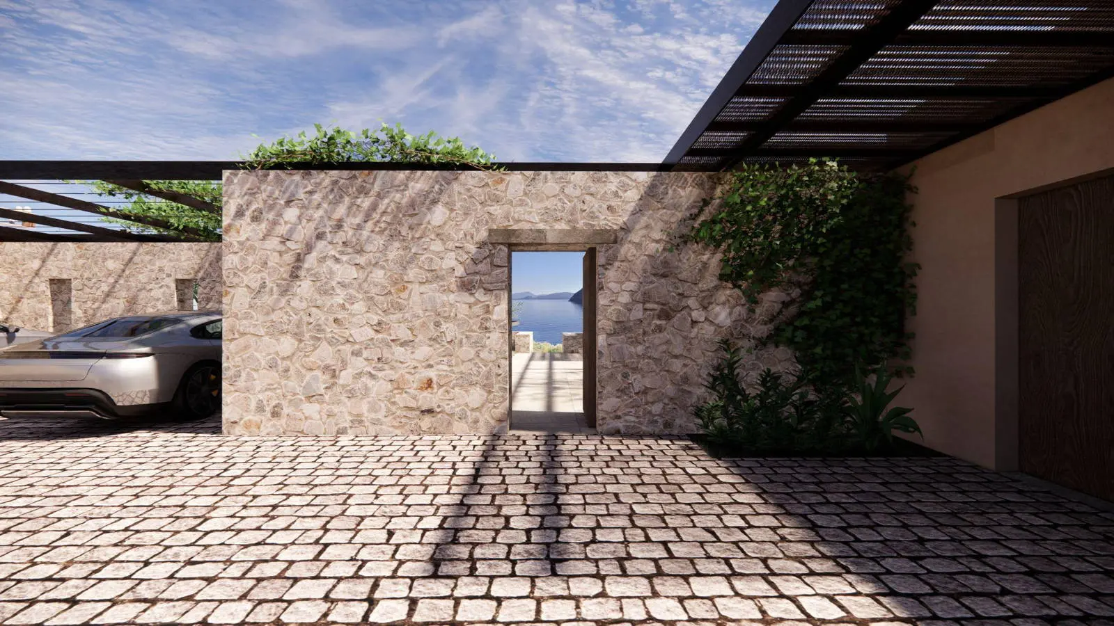 Villa Aeon: Waterfront 425 sq.m. villa with infinity pool and private beach access in Porto Heli