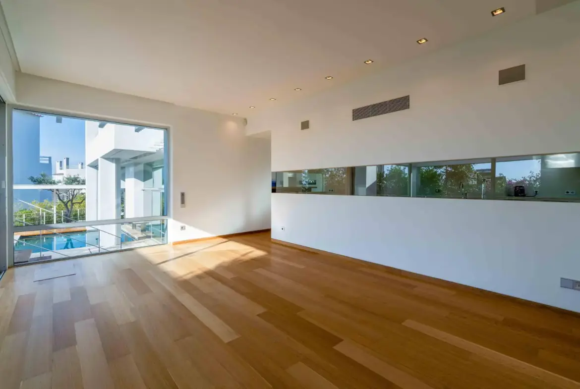 Unique architectural villa with sea views in Voula