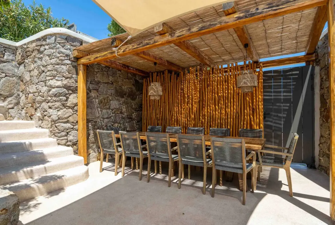 Exclusive waterfront 6-Bedroom villa in a private gated community in Mykonos