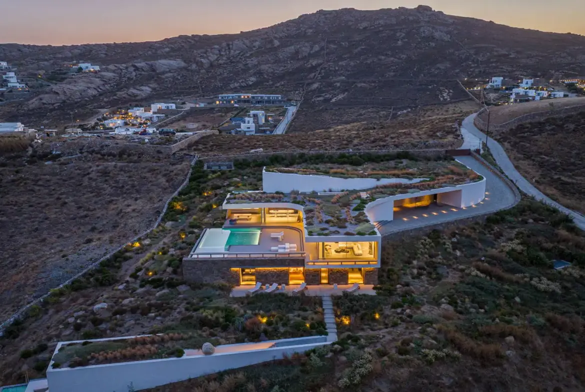 Iconic villa handcrafted by famous designer in Elia, Mykonos