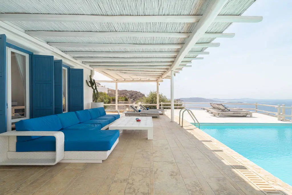 Prestigious Mykonos villa with guest house, two pools & panoramic views