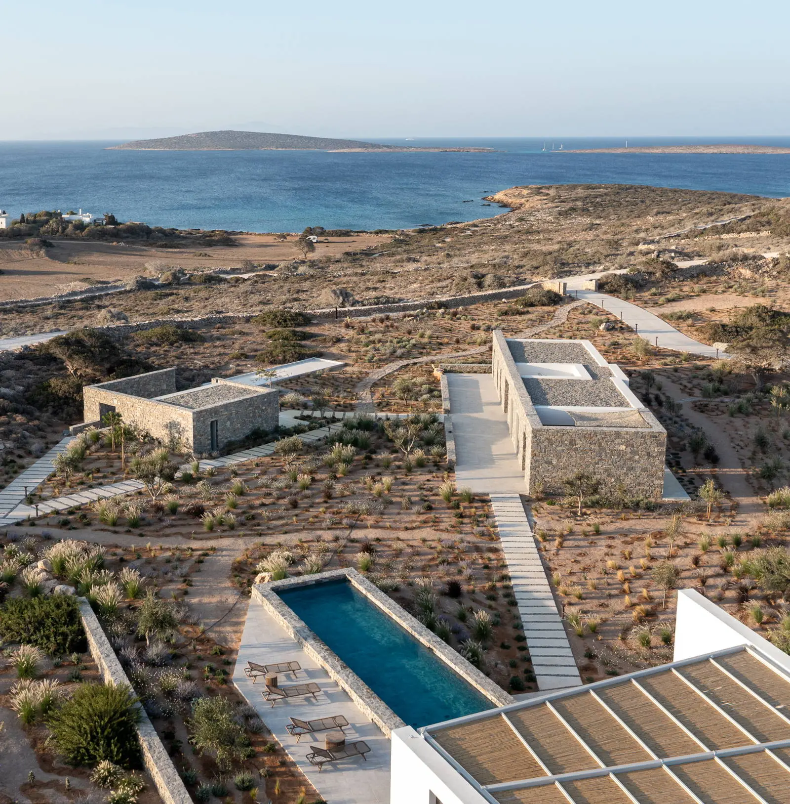 Architectural masterpiece with panoramic sea views on a 9,800 sq.m. estate in Paros