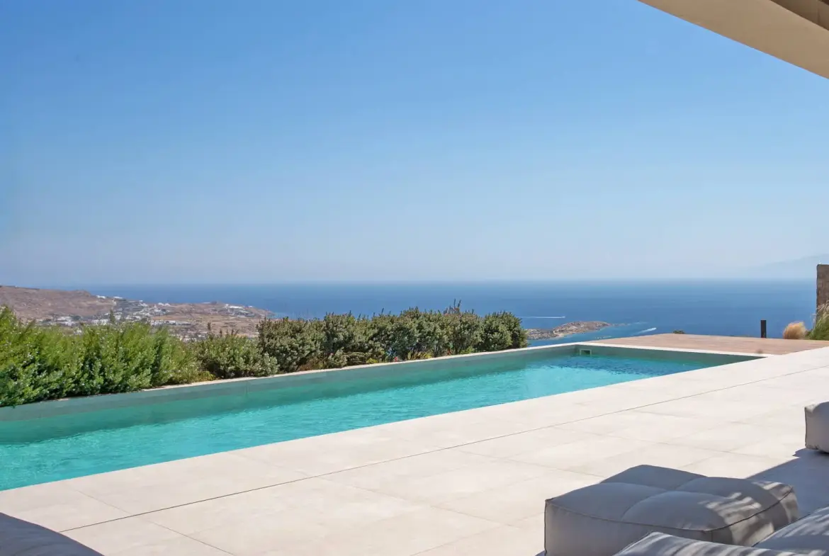 Myconian Villa with Pool and Stunning Sea View