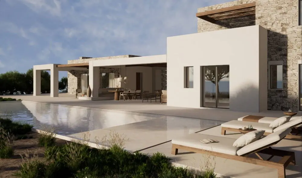 Impressive villa with panoramic views of Navarino bay in Gialova
